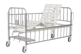 CHILDREN'S MEDICAL BED STAINLESS STEEL HEADBOARD (TWO CRANK)