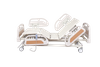 Zanecore ELECTRIC FIVE FUNCTION MEDICAL BED ZQ-EFF-01