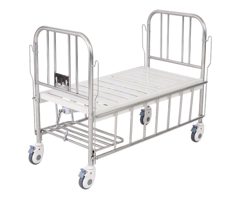 STAINLESS STEEL HEADBOARD (ONE CRANK) CHILDREN'S MEDICAL BED
