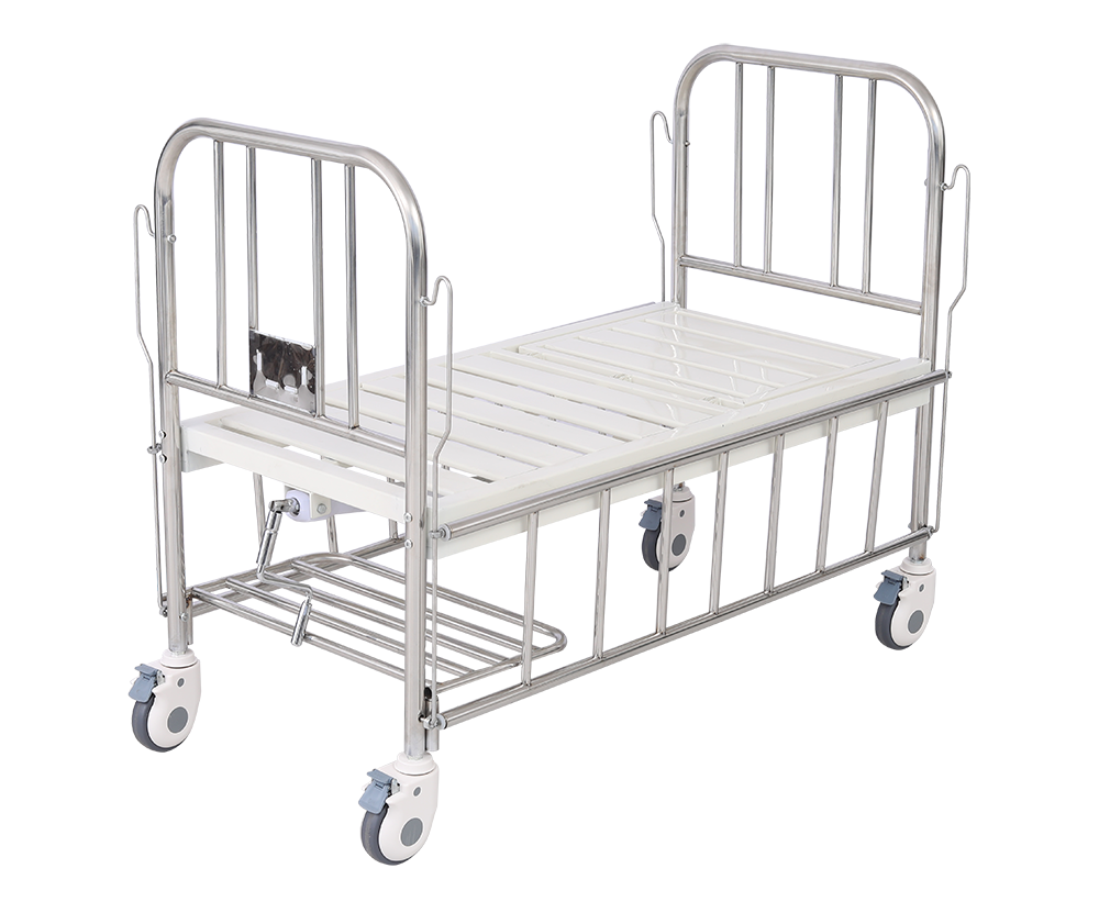 STAINLESS STEEL HEADBOARD (ONE CRANK) CHILDREN'S MEDICAL BED